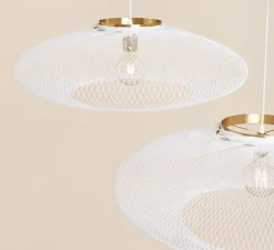 Suspension, UFO full Large, blanc, Ø80cm, H24cm - Atelier Robotiq