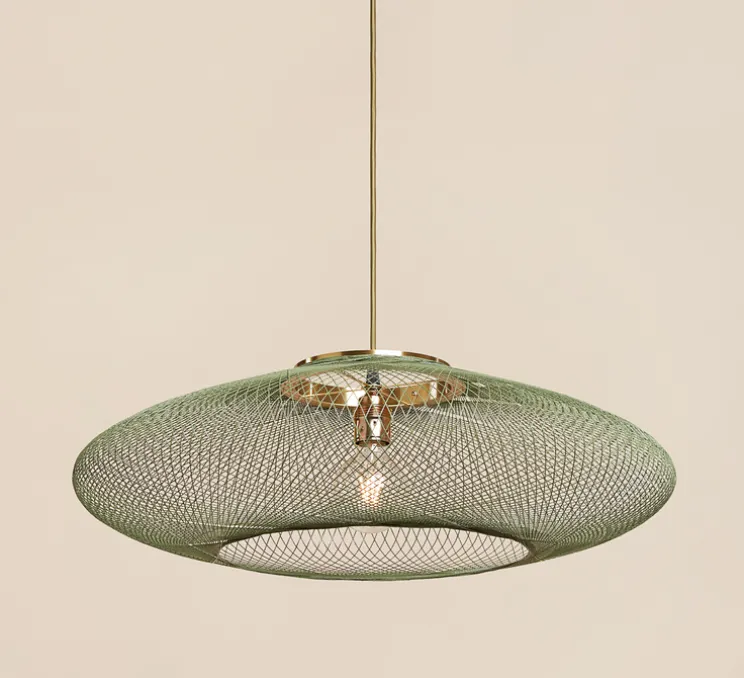 Suspension, UFO full, large, vert, Ø80cm, H24cm - Atelier Robotiq
