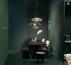 Suspension, UFO full, large, vert, Ø80cm, H24cm - Atelier Robotiq