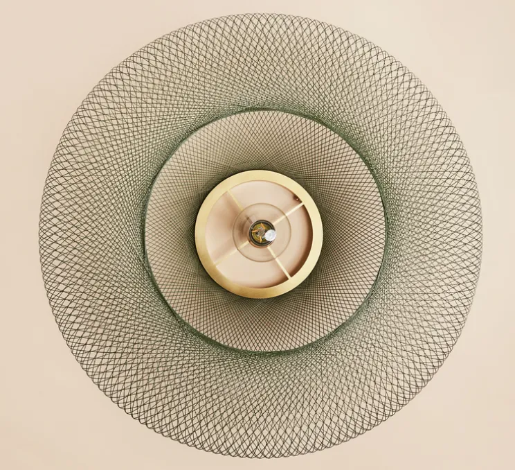 Suspension, UFO full, large, vert, Ø80cm, H24cm - Atelier Robotiq