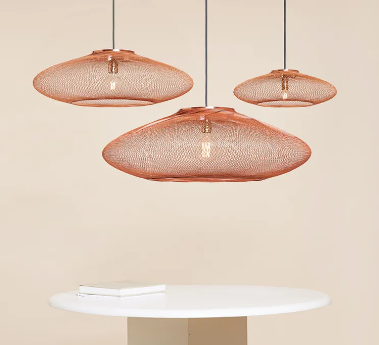 Suspension, UFO Full Medium, cuivre, Ø60cm, H18cm - Atelier Robotiq