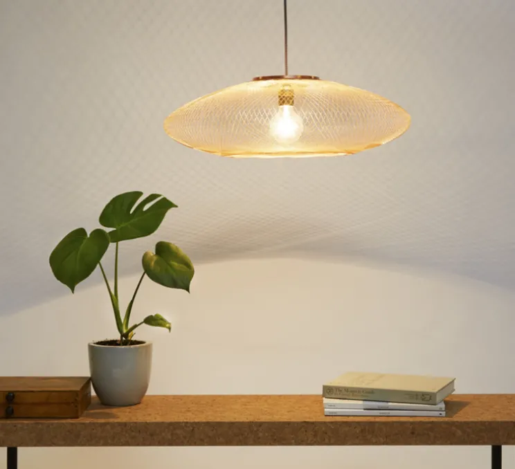 Suspension, UFO Full Medium, cuivre, Ø60cm, H18cm - Atelier Robotiq