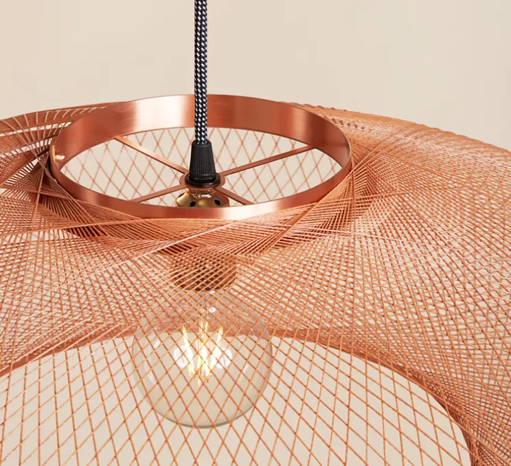 Suspension, UFO Full Medium, cuivre, Ø60cm, H18cm - Atelier Robotiq