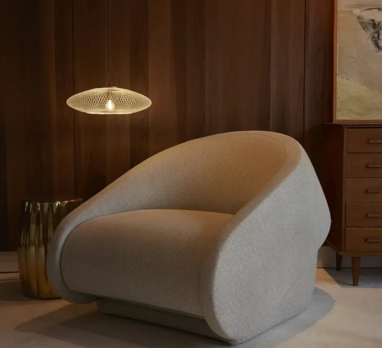 Suspension, UFO Full, Small, blanc, Ø40cm, H12cm - Atelier Robotiq