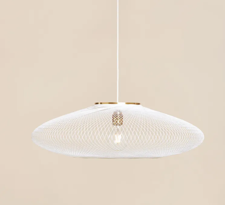 Suspension, UFO Full, Small, blanc, Ø40cm, H12cm - Atelier Robotiq