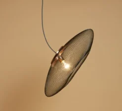 Suspension*Atelier Robotiq Suspension, UFO Full Small, , câble noir et blanc, Ø40cm, H12cm - noir charbon