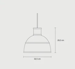 Enfants|Suspension*Muuto Suspension, Unfold, , Ø32,5cm, H29,5cm- gris foncé