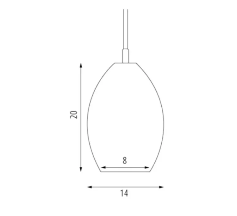 Suspension*Northern Suspension, Unika, , H20cm - gris