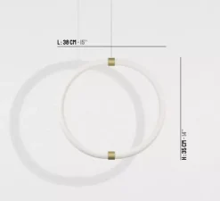 Suspension*Petite Friture Suspension, Unseen, Lampe O, LED, dim, 2700K, 660 lm, L47cm, H7cm -