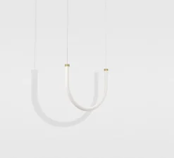 Suspension, Unseen, Lampe U, LED, dim, 2700K, 720 lm, L42cm, H28cm - Petite Friture