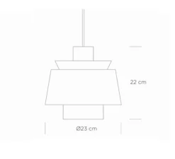 Suspension*Andtradition Suspension, Utzon JU1, , Ø23cm - blanc