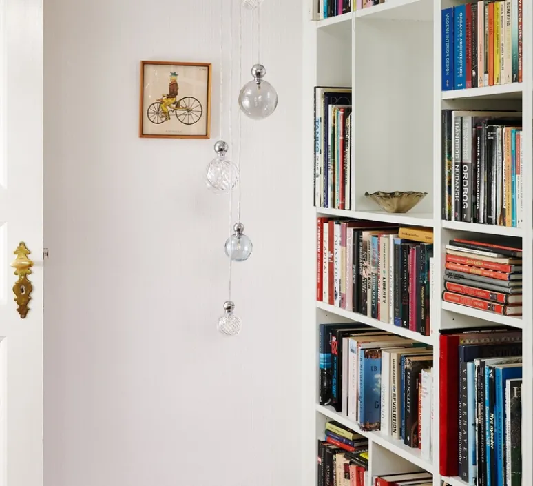 Suspension*Ebb and Flow Suspension, Uva L, avec rosace, , Ø10cm, H15cm - gris fumé et argent brillant