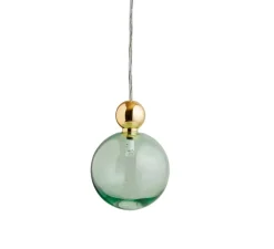 Suspension*Ebb and Flow Suspension, Uva L, pour composition multiple, , Ø10cm, H15cm - vert forêt et or brillant