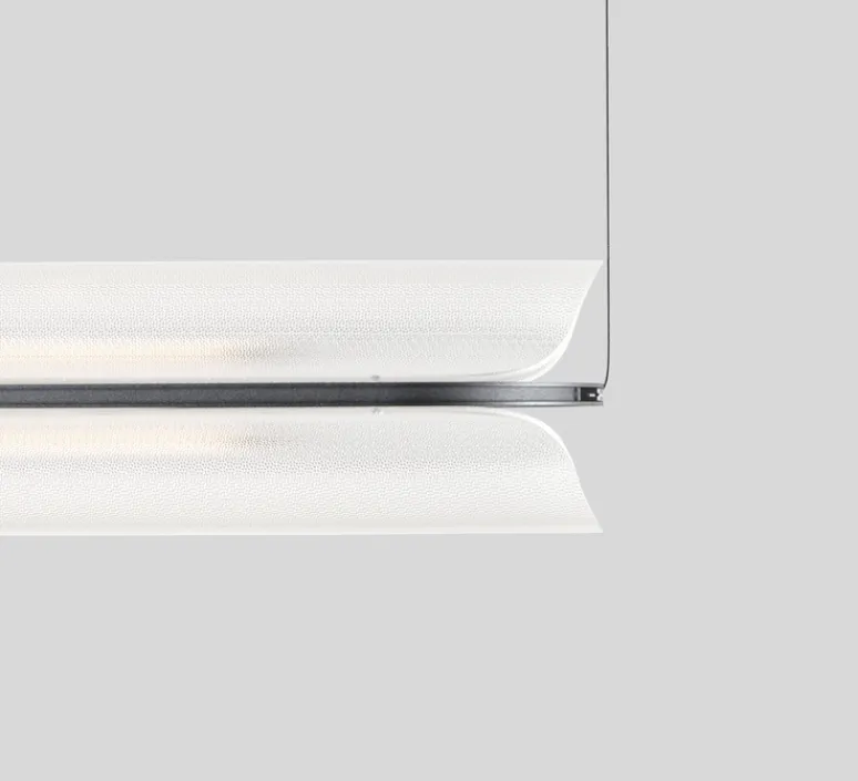 Suspension*A-N-D Suspension, Vale 1 Dali, , LED dimmable, 2700K, 1115lm, L102cm, H15cm - transparent, anthracite