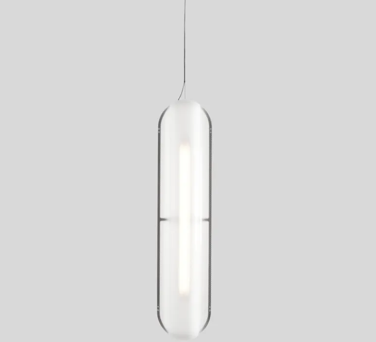 Suspension*A-N-D Suspension, Vale 1 Dali, , LED dimmable, 2700K, 1115lm, L102cm, H15cm - transparent, anthracite