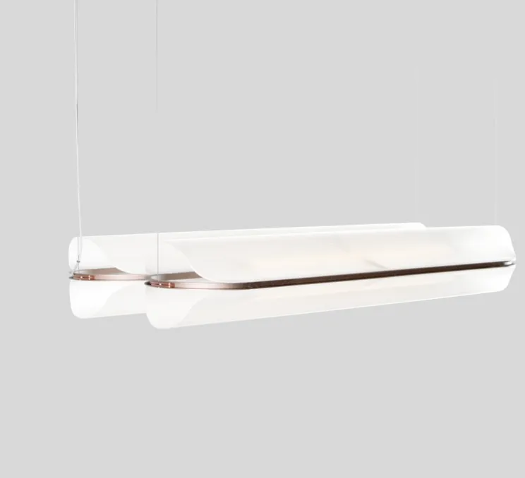 Suspension, Vale 2 Dali, transparent, rouille, LED, 2700K, 2230lm, L102cm, H15cm - A-N-D