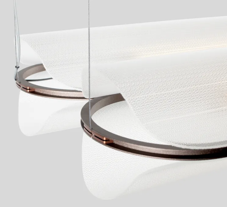 Suspension, Vale 2 Dali, transparent, rouille, LED, 2700K, 2230lm, L102cm, H15cm - A-N-D