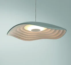 Suspension*Bover Suspension, Valentina S/24, gris et blanc, LED, 2700K, 715lm, Ø24cm, H20cm - gris blanc