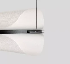 Suspension, Vale-P, transparent, anthracite, LED, dimmable, phase-cut, 2700K, 1388lm, L102cm, H16cm - A-N-D