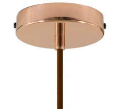 Suspension, vase céramique, marron, Ø13cm, H15cm - Creative Cables