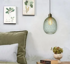 Suspension*It's about Romi Suspension, Venice, , Ø18cm, H30cm - vert, doré