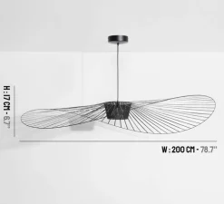 Suspension, Vertigo, grande, noir, Ø200cm, H17cm - Petite Friture