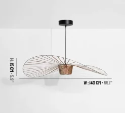 Suspension, Vertigo, moyenne, cuivre, Ø140cm, H15cm - Petite Friture