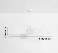 Suspension*Petite Friture Suspension, Vertigo, moyenne, , Ø140cm, H15cm - blanc