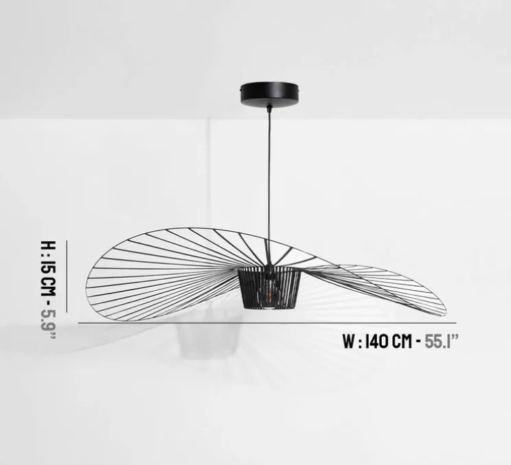 Suspension, Vertigo, moyenne, noir, Ø140cm, H15cm - Petite Friture