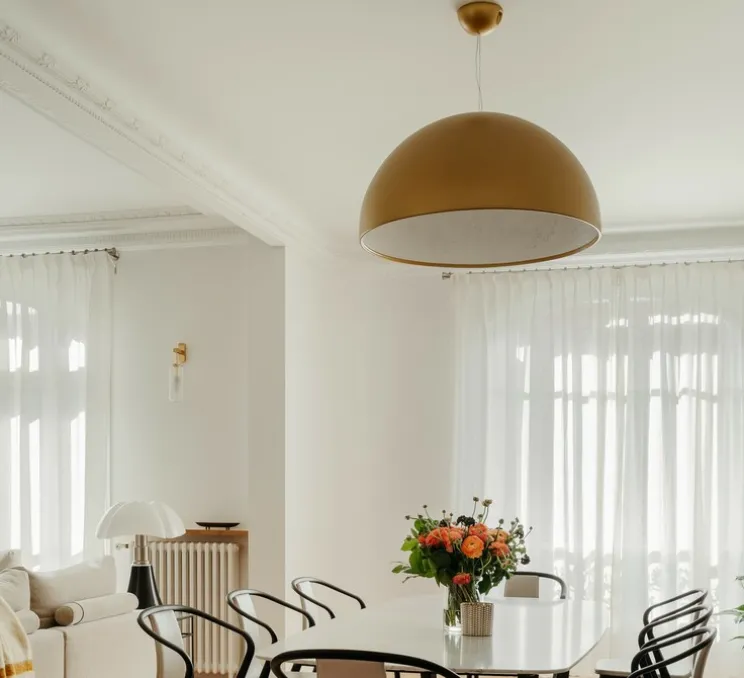 Suspension, Vertigo, petite, blanc, Ø110cm, H12cm - Petite Friture