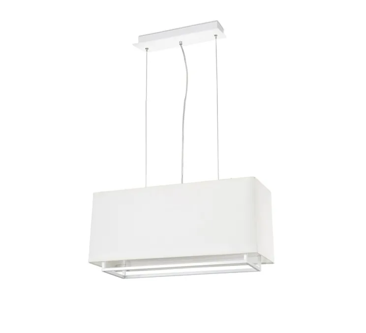 Suspension, Vesper-1, blanc, beige, L60cm, H28cm - Faro