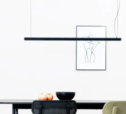 Suspension*Faro Suspension, Vico 115, , LED, dim, 2700K, 1703 lm, L115cm, H3,2cm - noir mat