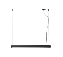 Suspension, Vico 60, noir mat, LED, dim, 2700K, 1500 lm, L60cm, H3,2cm - Faro