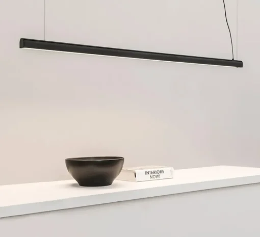 Suspension*Faro Suspension, Vico 115, , LED, dim, 2700K, 2800 lm, L115cm, H3,2cm - noir mat