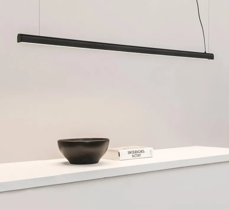 Suspension*Faro Suspension, Vico 115, , LED, dim, 2700K, 2800 lm, L115cm, H3,2cm - noir mat