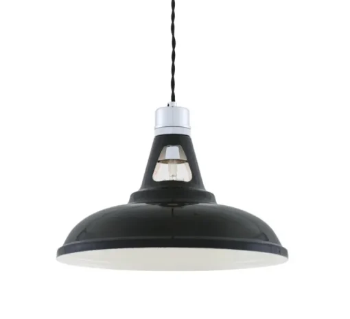 Suspension, Vienna, noir, Ø30,5cm, H23cm - Mullan Lighting
