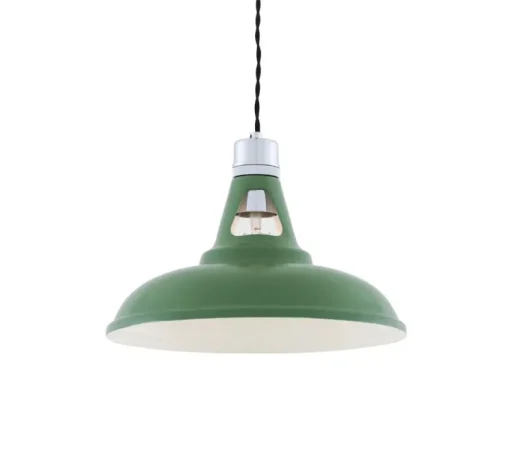 Suspension, Vienna, vert sauge, Ø30,5cm, H23cm - Mullan Lighting