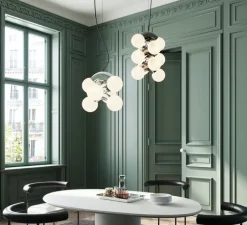 Suspension, Vine 5 pendant, chrome, LED, 3000K, lm, Ø42cm, H57cm - A-N-D