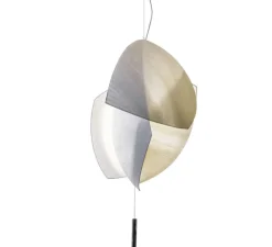 Suspension*LEDS C4 Suspension, Voiles Big Surface, , LED, dim, 2700K, 4480 lm, Ø70cm, H95cm - blanc