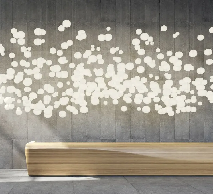 Suspension, Volum 14 sans rosace, blanc brillant, Ø14cm, H13,5cm - Lodes