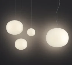 Suspension, Volum 22 sans rosace, blanc brillant, Ø22cm, H20,5cm - Lodes