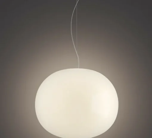 Suspension*Lodes Suspension, Volum 42 sans rosace, , Ø42cm, H42cm - blanc brillant