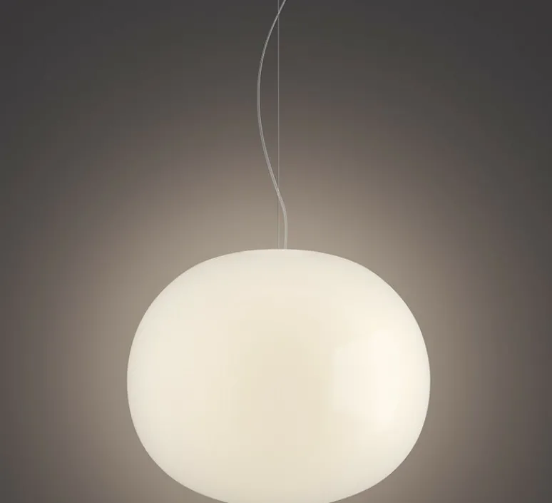 Suspension*Lodes Suspension, Volum 42 sans rosace, , Ø42cm, H42cm - blanc brillant