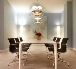 Suspension, VP Globe small, Aluminium, orange, bleu, Ø40cm, H40cm - Verpan