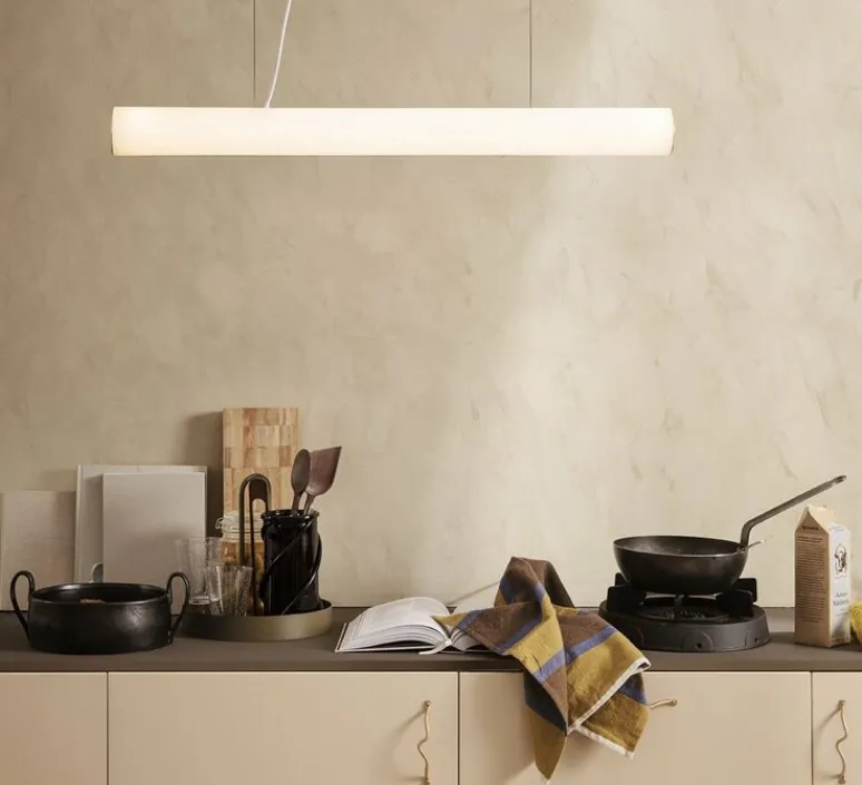 Suspension*Ferm Living Suspension, vuelta 100, , LED, 3000K, 2400lm, Ø8,4cm, H100cm - laiton