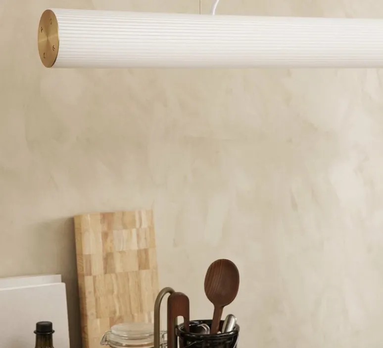 Suspension*Ferm Living Suspension, vuelta 100, , LED, 3000K, 2400lm, Ø8,4cm, H100cm - laiton