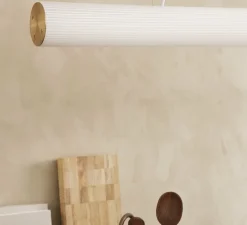 Suspension, vuelta 60, laiton, LED, 3000K, 1600lm, Ø8,4cm, H60cm - Ferm Living