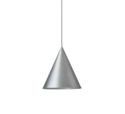 Suspension*Wastberg Suspension, w221 Medium s2, brut brossé, LED, dim, 2700K, 922 lm, Ø38cm, H41,5cm - argenté