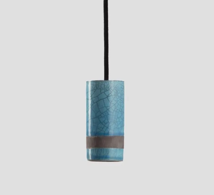 Suspension, Wasa, bleu, fumé, Ø5cm, H10cm - Nexel
