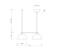 Suspension*Cobankeryd Suspension, Wendo 70, , L70cm, H19cm - noir